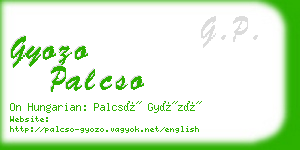 gyozo palcso business card